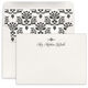 Open Flourish Letterpress Flat Note Cards Image 1 of 4